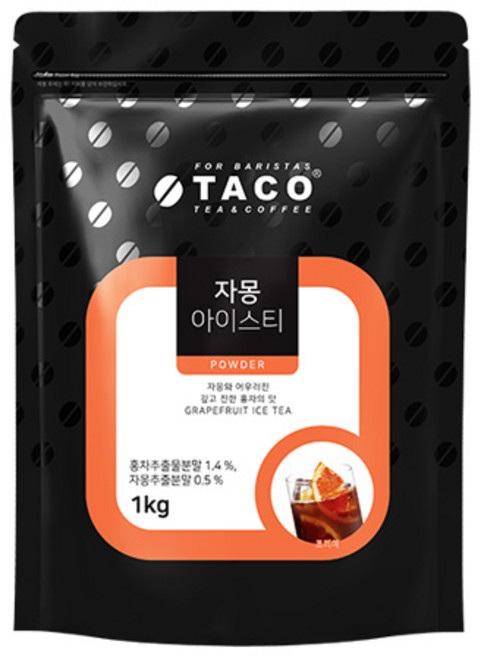 타코 자몽 아이스티 파우더 1kg, 1개, 1개, 1개입