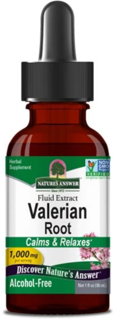 Natures Answer 발레리안 뿌리 추출물 30ml 복용량당 1000mg 무미 비건 글루텐 프리 대두 GMO, 1개 - 쿠팡