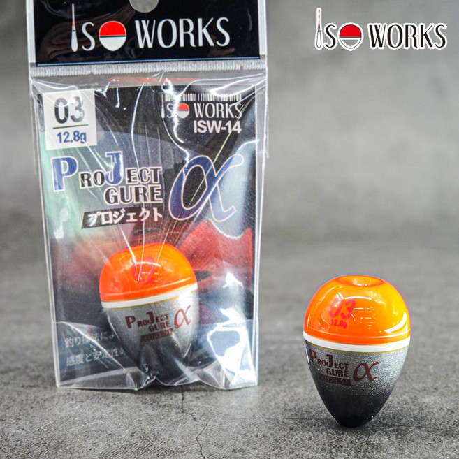 ISO WORKS 이소웍스 ISW-14 프로젝트구레 알파 갯바위 벵에돔 구멍찌, 1개, 01 (12.7g)