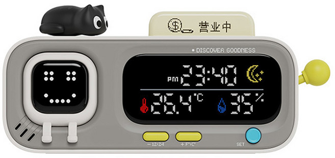 MOOD A 智能溫濕度時鐘掛件, 無, 1個