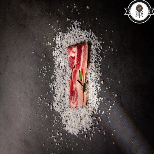 고슐랭 솔트에이징 대용량 삼겹살 600g 1kg (캠핑 바베큐 구이용), 1개, 개별포장(200gx3팩)