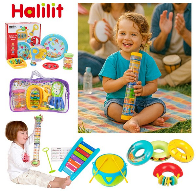 [할릴릿] 영유아 악기 놀이 14종 / 우리아이 첫 리듬 친구!, 01_사바나 쉐이커 4종