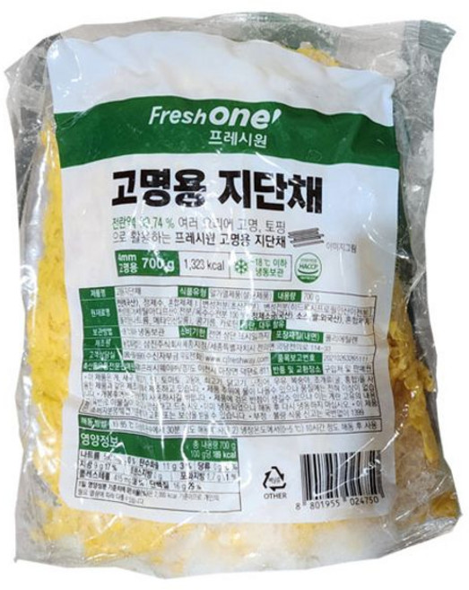 (냉동)계란지단채(프레시원 700g) tig*826os, 1개