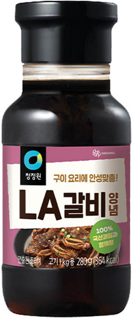 청정원 LA갈비양념, 280g, 1개