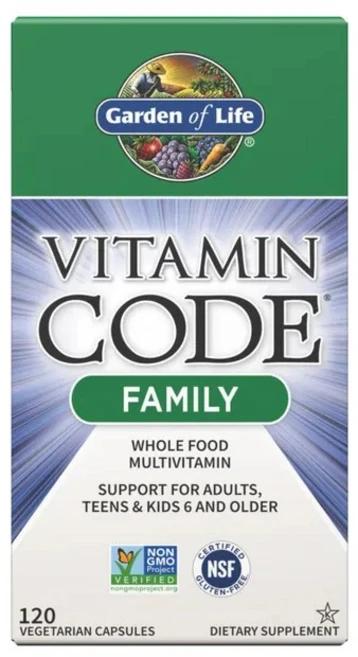 가든오브라이프 비타민 코드 패밀리 베지테리안 캡슐, 120개입, 1개, 120정 - 쿠팡