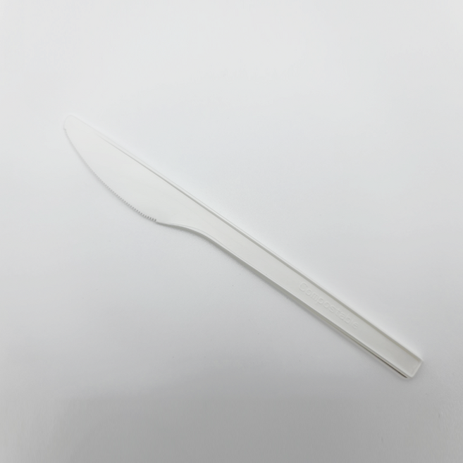 이솔산업 생분해성 옥수수 친환경 PLA 일회용 나이프 (백색) 1000개 1BOX