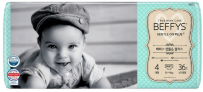 베피스 젠틀온 플러스 팬티형 기저귀 남녀공용, 대형(L), 2088매