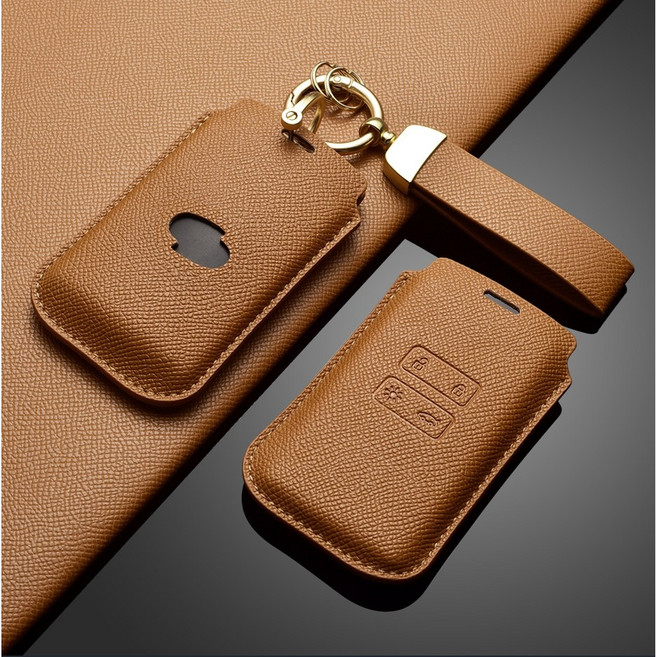 카로카 르노 호환 가죽 키케이스 키커버 SM6 QM3 QM6 XM3 콜레오스, R-2(태풍), 브라운