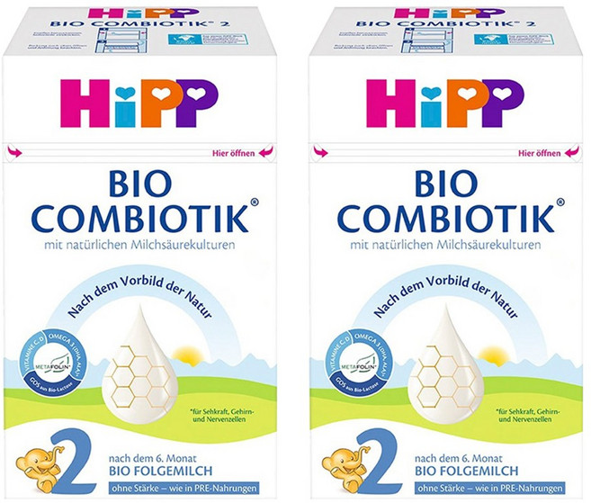 힙 콤비오틱 분유 2단계 무전분, 2개, 600g