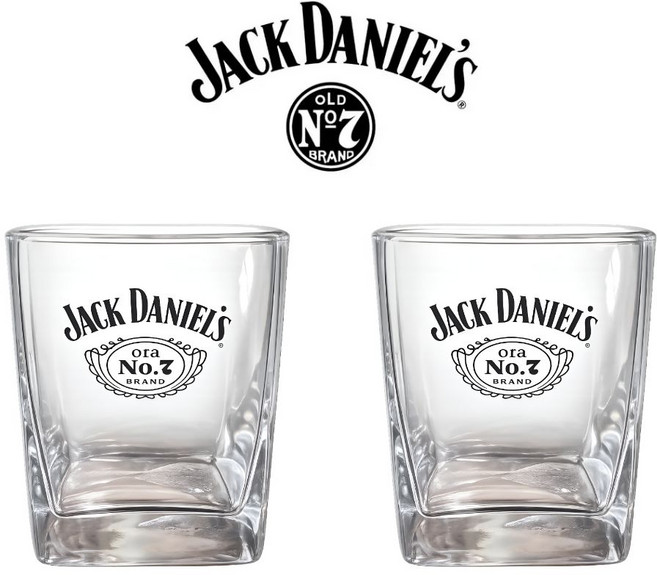 잭다니엘 (온더락잔) 언더락잔 잭다니엘 하이볼잔 (2개입), 1세트