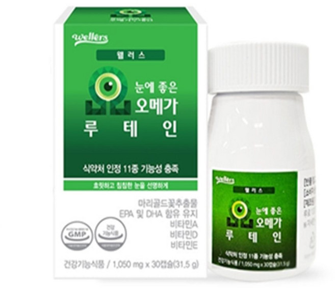 유쎌쇼핑몰 오메가 루테인 1050mgx30캡슐 루테인과지아잔틴 루테인아스타잔틴, 30정, 1개