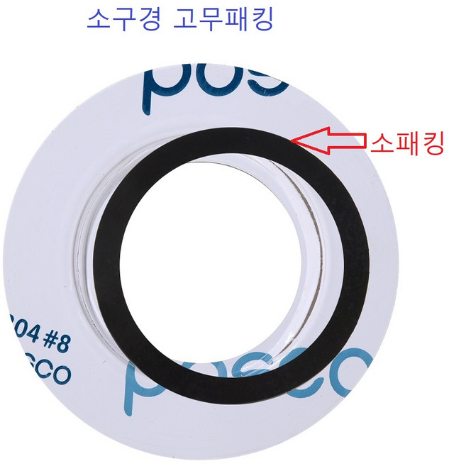 디스포저부품 소구경 고무패킹(가스킷) 인싱크 필수, 소구경 고무패킹