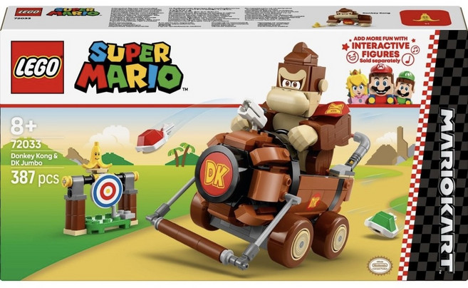 레고 슈퍼마리오 마리오 카트TM 동키콩과 DK 점보 완구 72033, 혼합색상, 1개