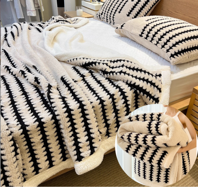 앨오앤지 도톰 양면 극세사 양털담요 사계절 무릎담요 소파담요 이불