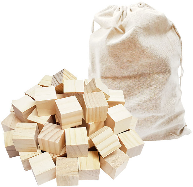 조엔 쌓기나무2.5cm/원목교구, 미송100p+주머니, 1개