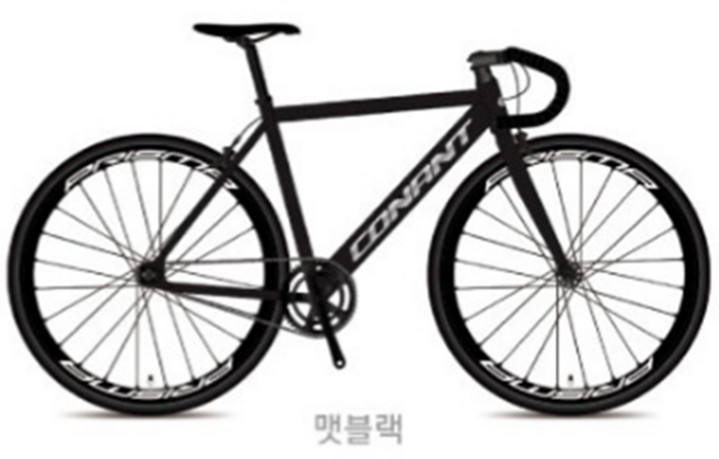 2026 코난트 프리즈마 픽시 자전거, 1개, 1cm, 맷블랙 430mm