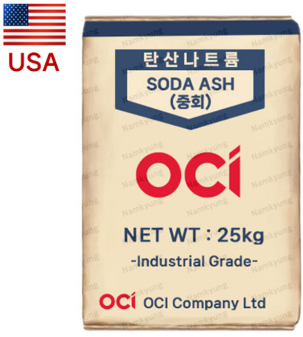 (미국)탄산소다 탄산나트륨 25kg 소다회(중회) OCI, 1개