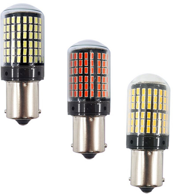 위모브 고휘도 울트라 LED시그널램프 차폭등 깜빡이전구 LED미등 브레이크등 자동차전구, 144발/12V 레드더블, 1개