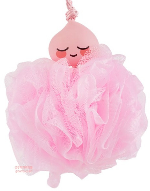 카카오 어피치 캐릭터 피규어 샤워볼(핑크) 571873, 1개, 핑크, 1개