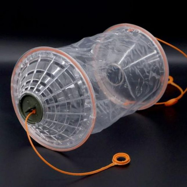 간편 비닐어포기 통발 접이식 휴대용 어망 낚시 계곡, 비닐어포기통발