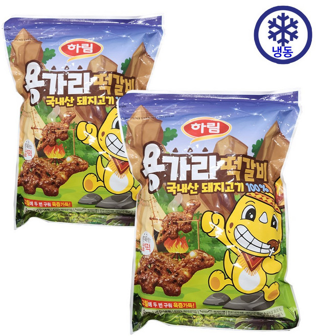 하림 용가리 떡갈비 900g, 1kg, 2개