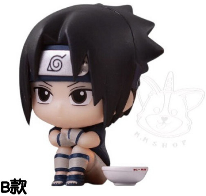 BANDAI 火影忍者 一樂拉麵 轉蛋 等待中的 鳴人 佐助, 1個, B款/佐助款1J032