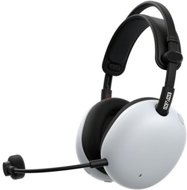 Sony 소니 INZONE H9 II 무선 노이즈 캔슬링 게이밍 헤드셋 WH-1000XM6 드라이버 경량 분리 가능 카디오이드 AI 마이크 2.4GHz 블루투스 소프트 케이스, 화이트