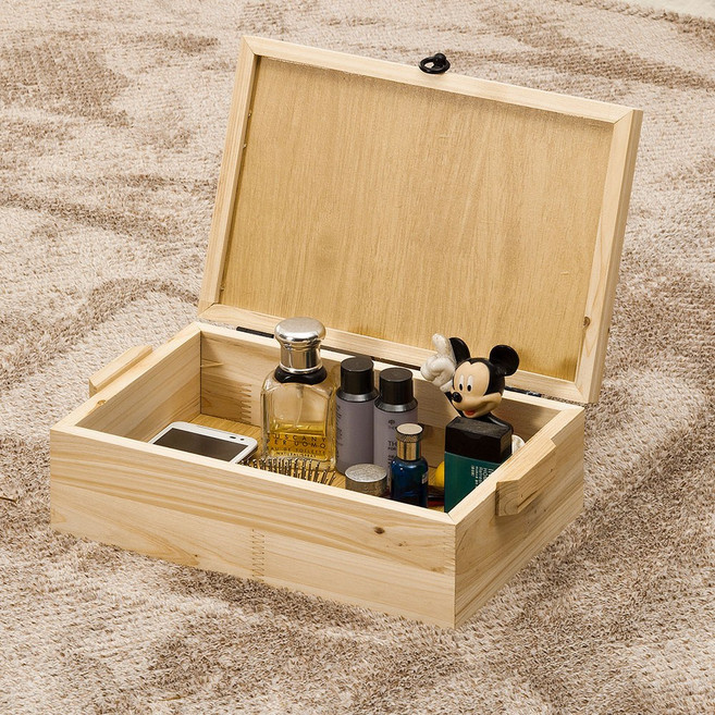 삼나무 수납박스보관함 소 경첩, 1개