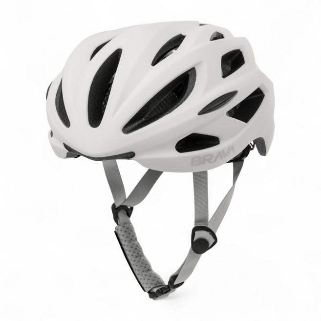 BRAVA 브라바 헬멧 S-375, 매트화이트, 1개