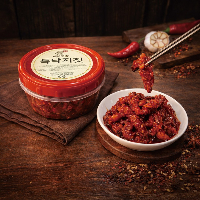 백년젓갈 낙지젓갈 / 국내제조 / 매운 / 양념 / 저염 / 선물용 / 400g / 600g / 1kg, 1개