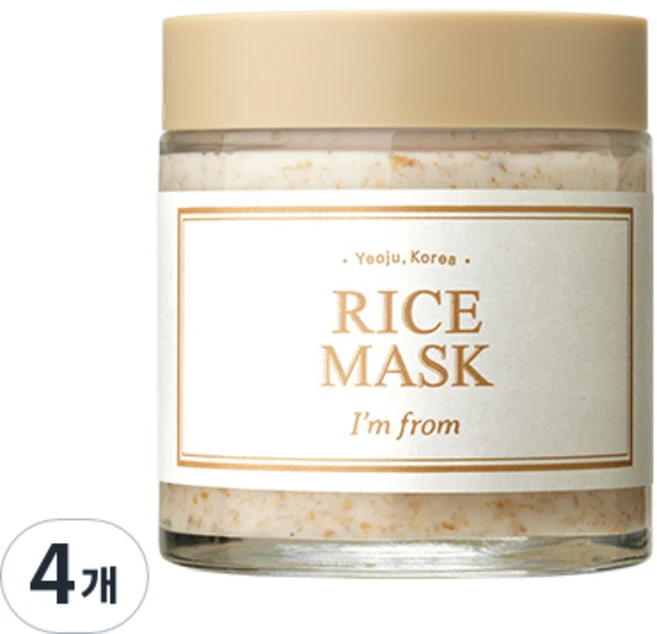 아임프롬 라이스 마스크 110g, 4개, 1개입 - 쿠팡