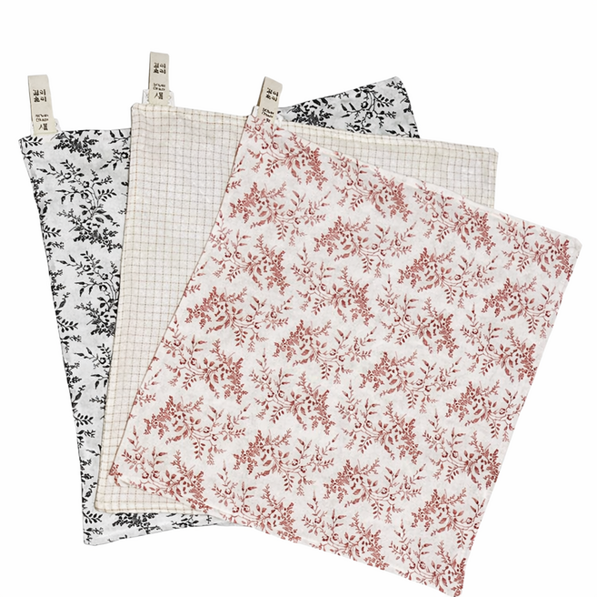 소창 행주(워싱바이오) 정련필요없음, 3개