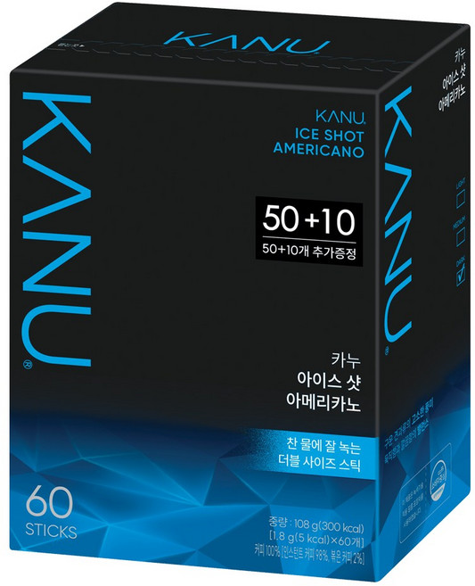 카누 아이스샷 아메리카노, 1.8g, 60개입, 1개