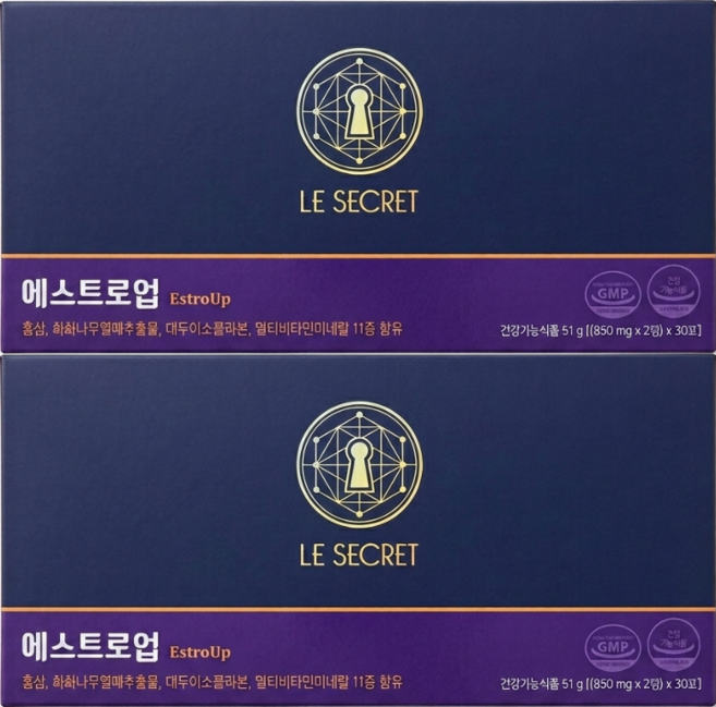 르시크릿 에스트로업, 60정, 2개