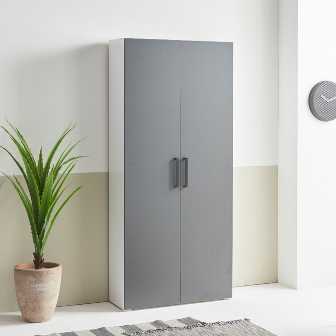 키큰신발장-신발장 다용도수납장 높은신발장, 키큰신발장-대형(도어800)그레이