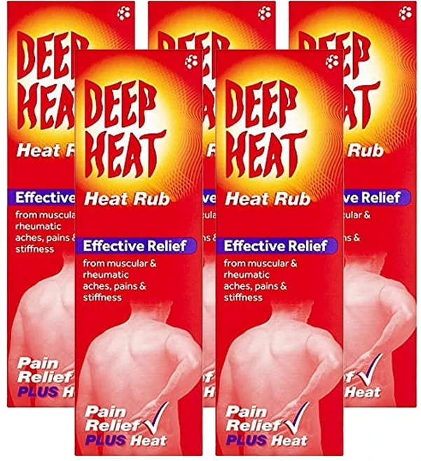 Deep Heat 딥 히트크림 핫크림 머슬 마사지 크림 100g 5개 - 쿠팡