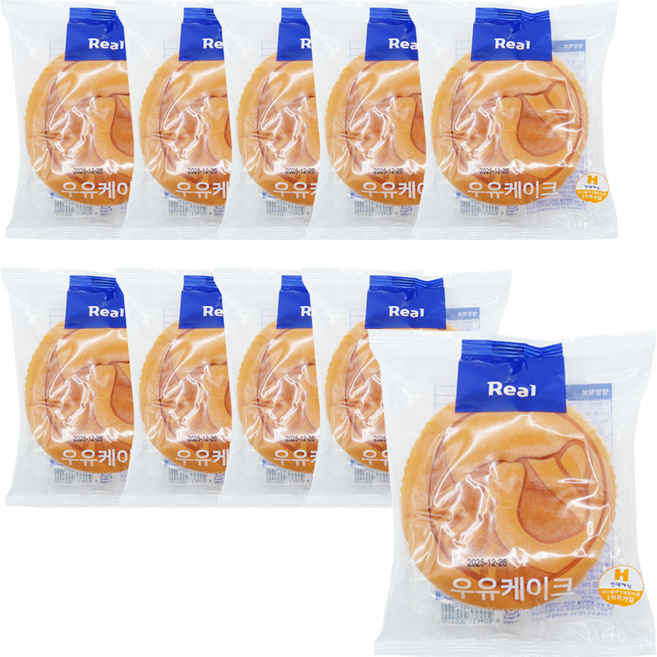밀크 우유케이크 개별포장 카스테라, 1개, 900g