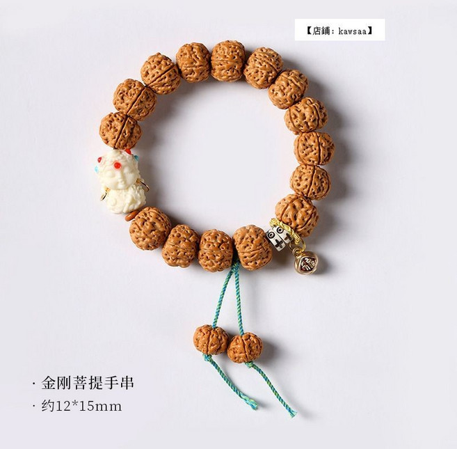 象牙果雕刻度母金剛菩提佛珠手串, 1個, 金刚菩提手串