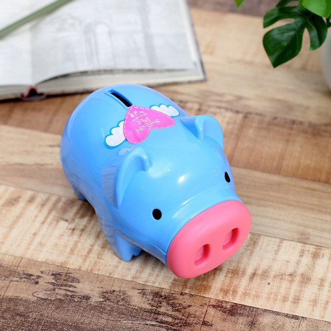 팬시 청색 돼지저금통(대2호)