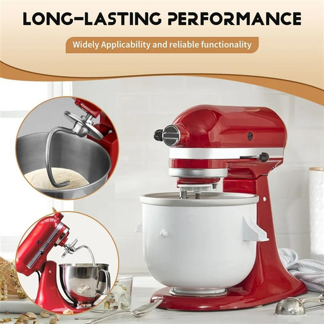 쿼트 틸트 스탠드 믹서 반죽 후크 부착물 교체 부품 빵, 기본