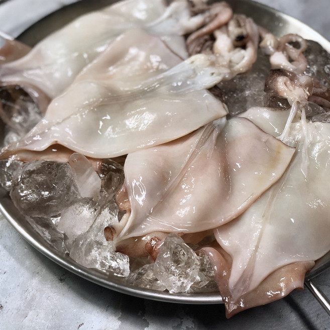 서해에서 잡은 국내산 손질오징어, 1세트, 국내산 손질오징어 500g