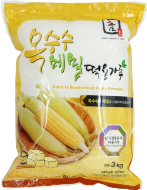 참식품 옥수수메밀용떡용가루 3kg, 1개
