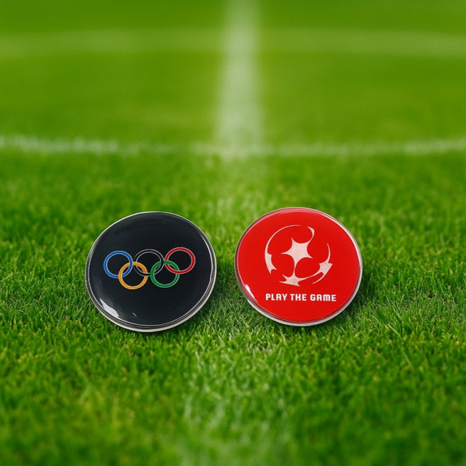 축구 양면동전 선공동전 심판용 토스코인 금속 스포츠용품 경기도구, 1개, 상세페이지 참조