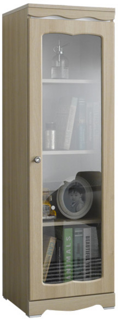 엣지퍼니처 코델 채움 1300 틈새 유리 장식장, 아카시아