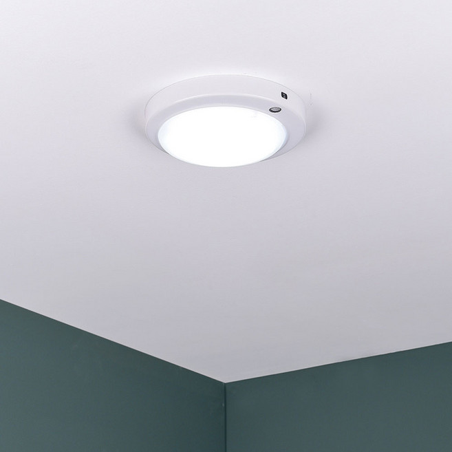 모아 무타공 논브라켓 LED 원형 센서등 20W 국산 조명 전등 베란다등 현관등 복도등 창고등 계단등, 1개