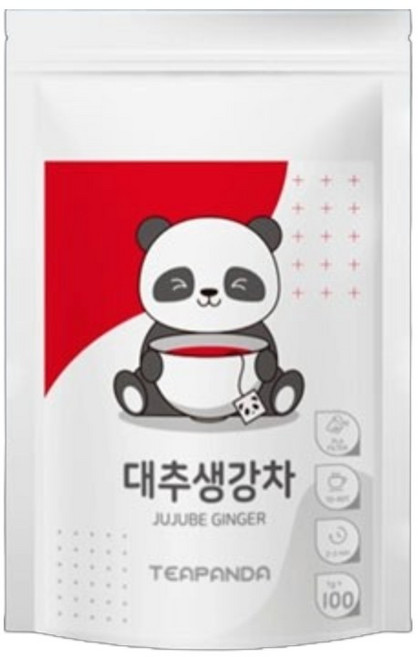 티판다 국산 100% 대추생강차 생분해 삼각티백, 1개, 100개입, 1.2g