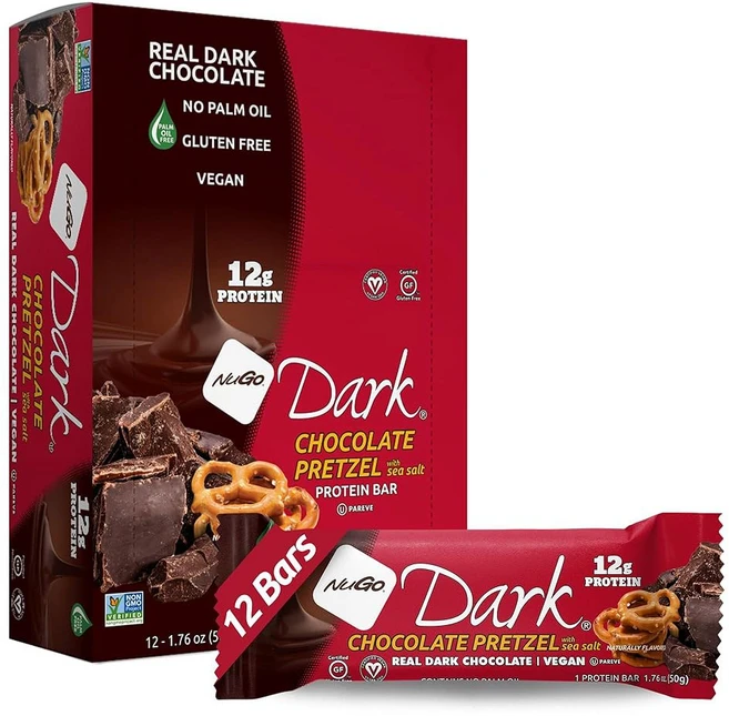 누고 다크 초콜릿 프레첼 박스 1.76 OZ (12팩), 12개, 50g - 쿠팡