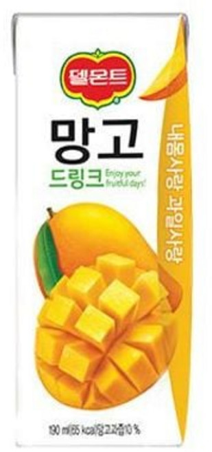 델몬트 망고 드링크 190mlx32개입 롯데칠성음료 ane+0214gf, 본상품선택, 190ml