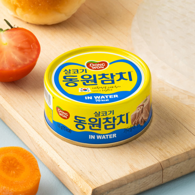 동원참치 살코기 인 워터 100g, 1개