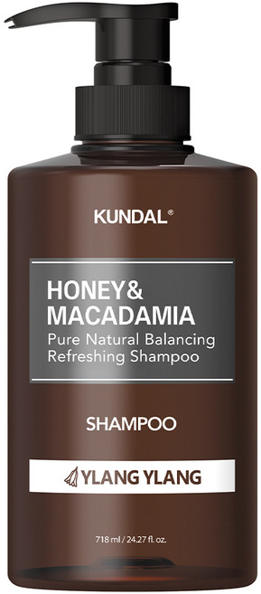 쿤달 허니 앤 마카다미아 네이처 샴푸 일랑일랑향, 718ml, 1개